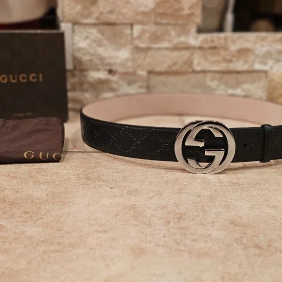 Gucci Sima Belt Gucci Black Sima Belt | eBay main image 3